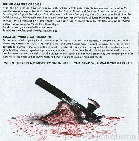 CDs de m&uacute;sica: Fecalizer &ndash; Grind Galore (CD, Pathologically Explicit Recordings PER087) - Foto 6
