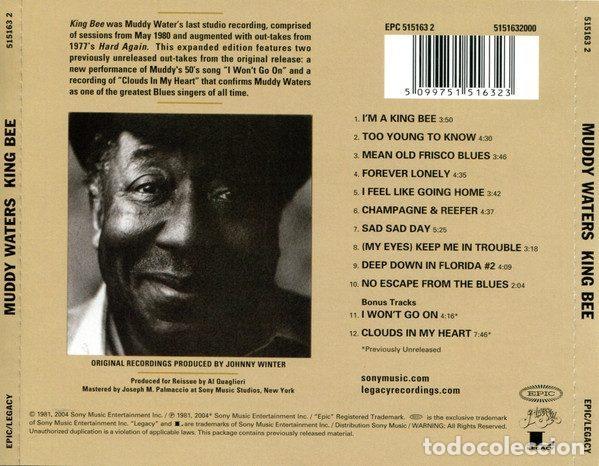 CDs de m&uacute;sica: Muddy Waters &ndash; King Bee (CD, Epic 515163 2) - Foto 5