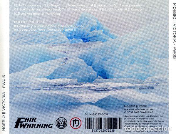 CDs de m&uacute;sica: Moebio &ndash; Victoria (CD, Fair Warning FW015) - Foto 4