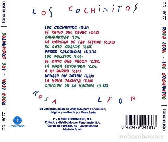 CDs de m&uacute;sica: Rosa Le&oacute;n &ndash; Los Cochinitos (CD, Fonomusic CD-8077) - Foto 2