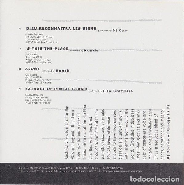 CDs de m&uacute;sica: Various &ndash; Abstract Vibes (CD, Quango Records 162-448 015-2) - Foto 6