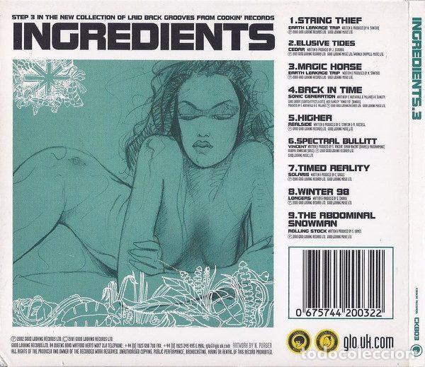 CDs de m&uacute;sica: Various &ndash; Ingredients Step 3 (CD, Cookin Records CKB03) - Foto 2