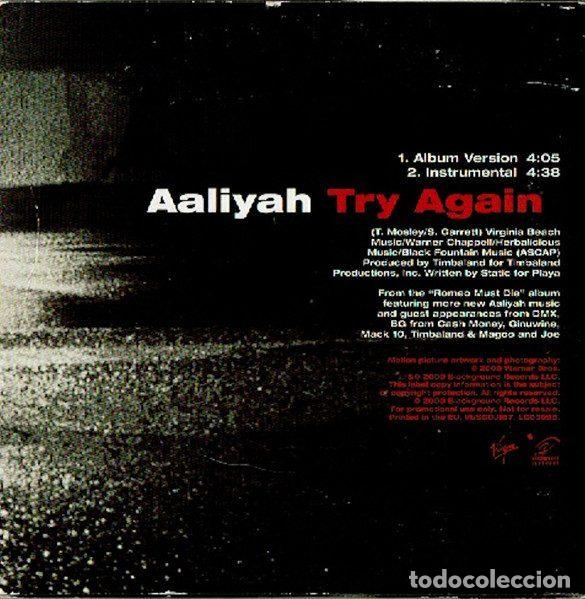 CDs de m&uacute;sica: Aaliyah &ndash; Try Again (CD, Virgin VUSCDJ167) - Foto 3