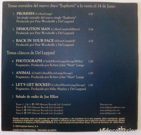CDs de m&uacute;sica: Def Leppard &ndash; Promises (CD, Mercury none) - Foto 2