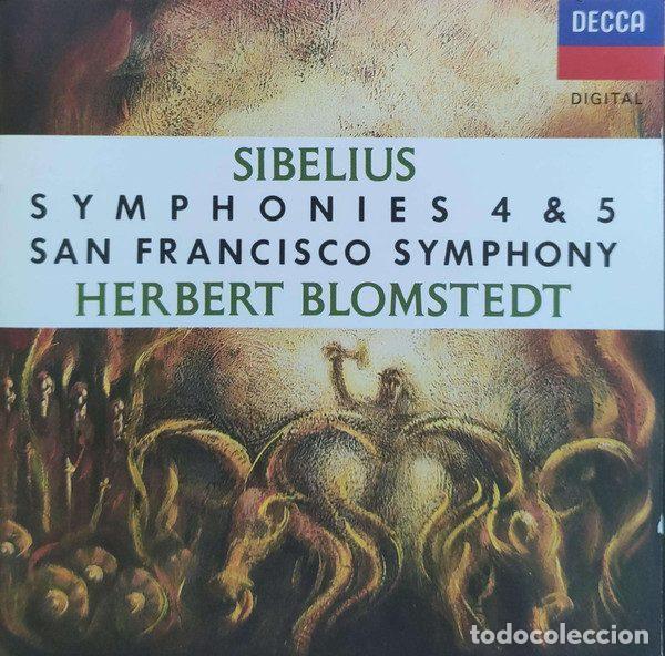 CDs de Musique: Sibelius, San Francisco Symphony, Herbert Blomstedt &ndash; Symphonies 4 & 5 (CD, Decca 425 858-2)