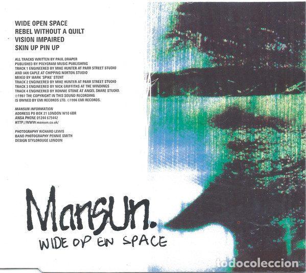CDs de m&uacute;sica: Mansun &ndash; Wide Open Space (CD, Parlophone 7243 8 83693 2 9)