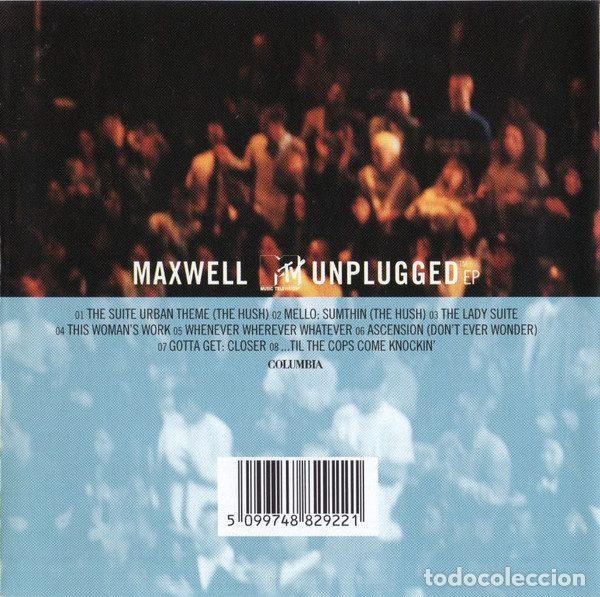 CD de M&uacute;sica: Maxwell &ndash; MTV Unplugged EP (CD, Columbia COL 488292 2)