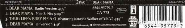 CDs de m&uacute;sica: 2Pac &ndash; Dear Mama (CD, Interscope Records 6544-95779-2) - Foto 2