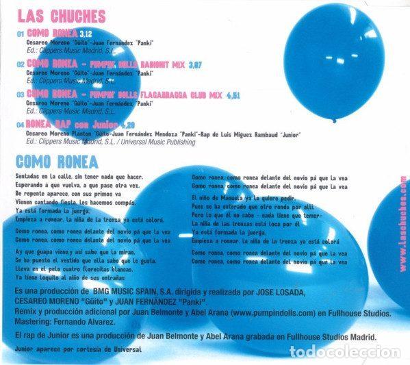 CDs de m&uacute;sica: Las Chuches &ndash; Como Ronea (CD, RCA 82876617182) - Foto 2
