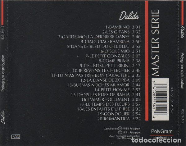 CDs de m&uacute;sica: Dalida &ndash; Dalida (CD, PolyGram Distribution 835 341-2) - Foto 4