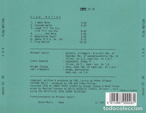 CDs de m&uacute;sica: Can &ndash; Flow Motion (CD, Spoon Records Spoon CD 26) - Foto 2