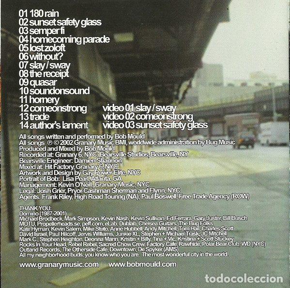 CDs de m&uacute;sica: Bob Mould &ndash; Modulate. (CD, Cooking Vinyl COOKCD 237) - Foto 6