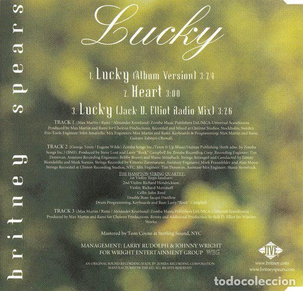 CDs de m&uacute;sica: Britney Spears &ndash; Lucky (CD, Jive 9250902) - Foto 4