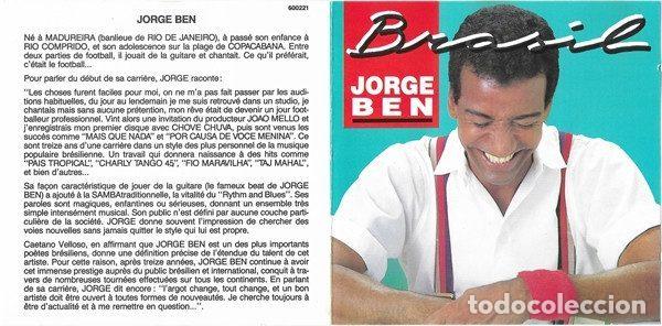 CDs de m&uacute;sica: Jorge Ben &ndash; Brasil (CD, Sigla 600221) - Foto 5