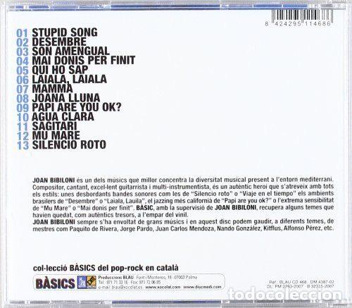CDs de m&uacute;sica: Joan Bibiloni &ndash; B&agrave;sic (CD, DiscMedi Blau CD 468) - Foto 2