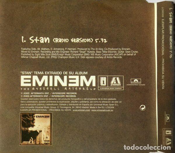 CDs de m&uacute;sica: Eminem &ndash; Stan (CD, Aftermath Entertainment EMINEM1) - Foto 2