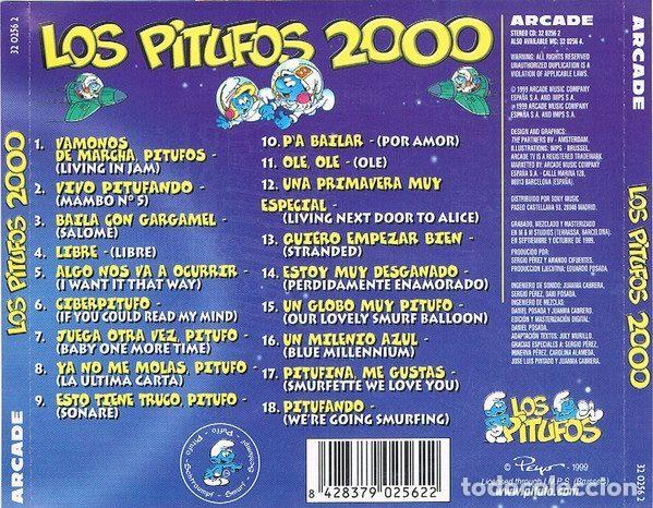 CDs de m&uacute;sica: Los Pitufos &ndash; Los Pitufos 2000 (CD, Arcade 32 0256 2) - Foto 2