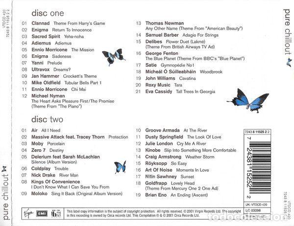 CDs de m&uacute;sica: Various &ndash; Pure Chillout (CD, Virgin VTDCD 420) - Foto 2