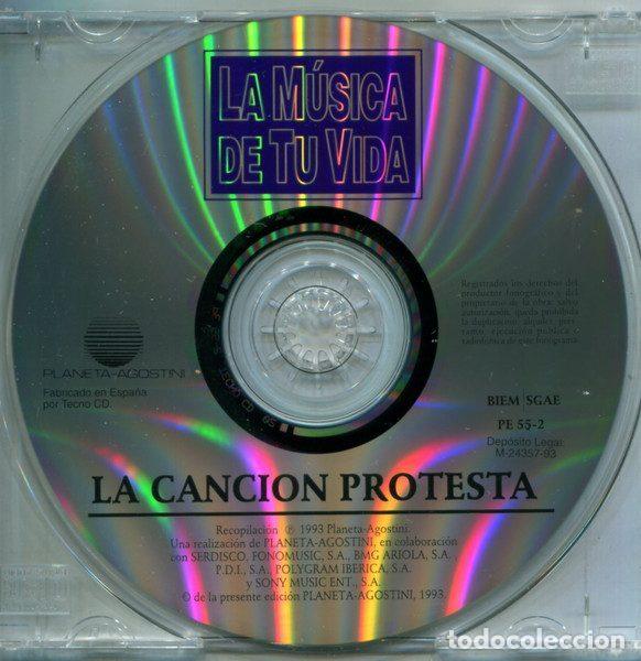 CDs de m&uacute;sica: Various &ndash; La canci&oacute;n protesta (CD, Planeta-Agostini PE 55-2) - Foto 3