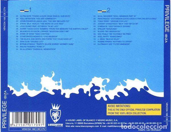 CDs de m&uacute;sica: Various &ndash; Privilege Ibiza (CD, Vendetta Records VENCDA 168 CB CTV) - Foto 2