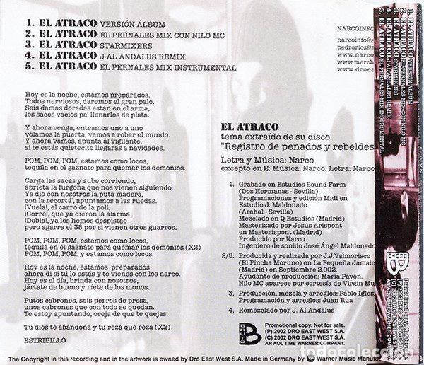 CDs de m&uacute;sica: Narco &ndash; El Atraco (CD, Bruto PRO3587) - Foto 2