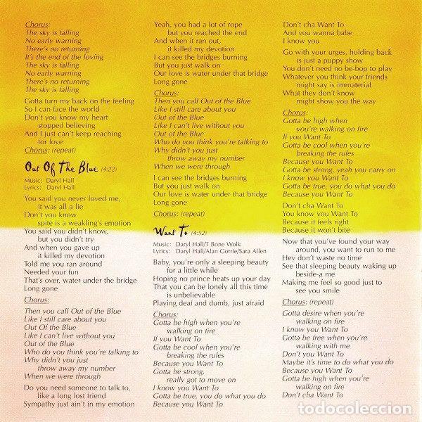 CDs de m&uacute;sica: Daryl Hall John Oates &ndash; Marigold Sky (CD, Eagle Records EAGCD011) - Foto 9