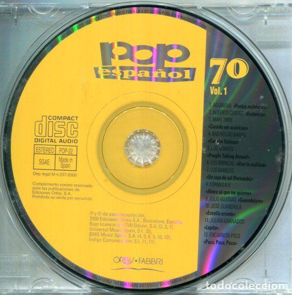 CDs de m&uacute;sica: Various &ndash; Pop Espa&ntilde;ol 70 (Vol.1) (CD, Orbis POP-22) - Foto 4