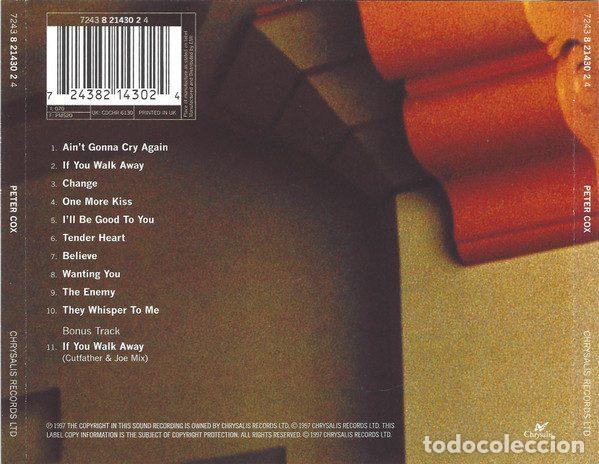 CDs de m&uacute;sica: Peter Cox &ndash; Peter Cox (CD, Chrysalis 7243 8 21430 2 4) - Foto 2