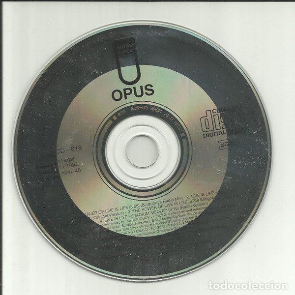CDs de Musique: Opus &ndash; The Power Of Live Is Life (CD, More Disco MORECD-018)