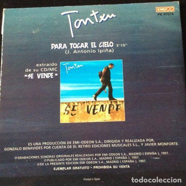 CDs de m&uacute;sica: Tontxu &ndash; Para Tocar El Cielo (CD, EMI PE 97074) - Foto 2