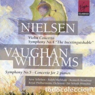 CD di Musica: Nielsen, Vaughan Williams, Markham, Broadway, Tellefsen, Menuhin &ndash; Symphonies & Concertos (CD,...