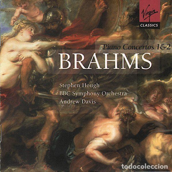 Music CDs: Brahms - Stephen Hough, BBC Symphony Orchestra, Andrew Davis &ndash; Piano Concertos 1 & 2 (CD, Virgin...