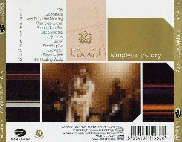 CDs de m&uacute;sica: Simple Minds &ndash; Cry (CD, Eagle Records EDL EAG 433-2) - Foto 2