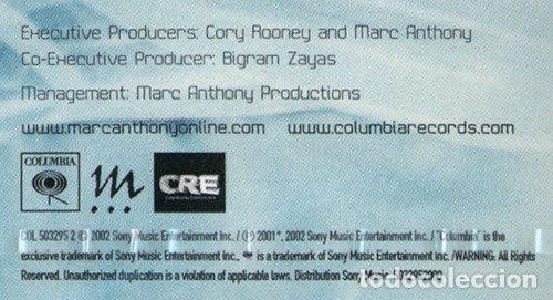 CDs de m&uacute;sica: Marc Anthony &ndash; Mended (CD, Columbia 2 503295) - Foto 3