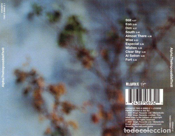 CDs de m&uacute;sica: Alpha &ndash; The Impossible Thrill (CD, Melankolic CDSAD12) - Foto 2