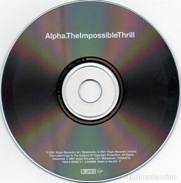 CDs de m&uacute;sica: Alpha &ndash; The Impossible Thrill (CD, Melankolic CDSAD12) - Foto 3