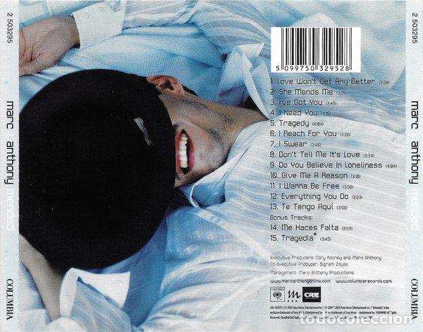 CDs de m&uacute;sica: Marc Anthony &ndash; Mended (CD, Columbia 2 503295) - Foto 2