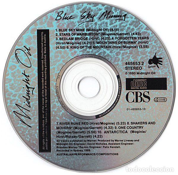 CDs de m&uacute;sica: Midnight Oil &ndash; Blue Sky Mining (CD, CBS 465653 2) - Foto 3