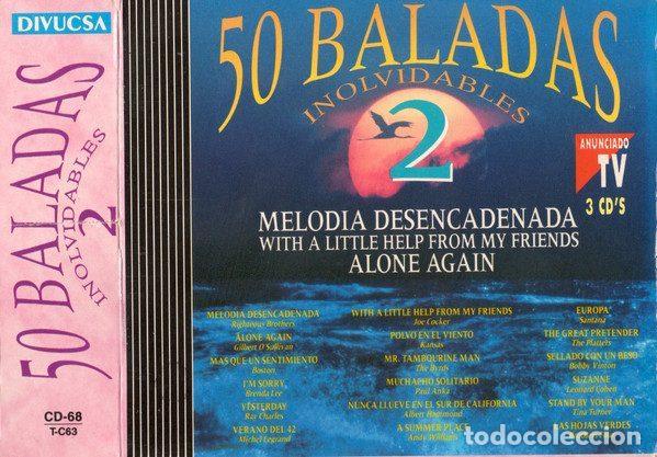 CD de M&uacute;sica: Various &ndash; 50 Baladas Inolvidables 2 (CD, Divucsa CD-55648/T-C16)