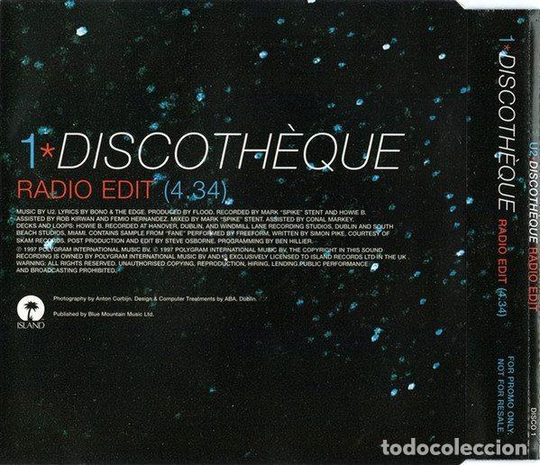 CDs de m&uacute;sica: U2 &ndash; Discoth&egrave;que (CD, Island Records DISCO 1) - Foto 2