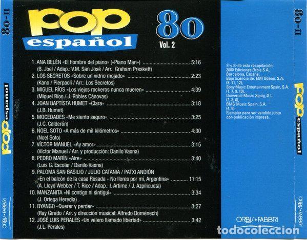 CDs de m&uacute;sica: Various &ndash; Pop Espa&ntilde;ol 80 (Vol.2) (CD, Orbis POP-11) - Foto 3