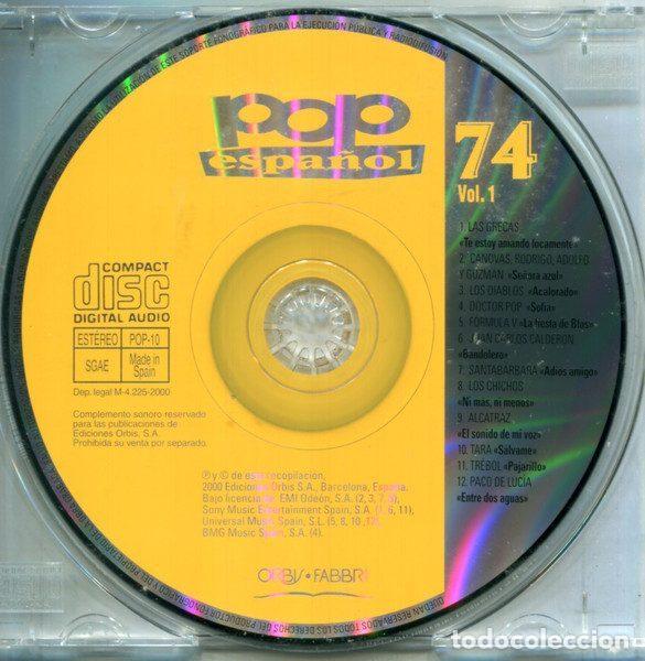 CDs de m&uacute;sica: Various &ndash; Pop Espa&ntilde;ol 74 (Vol.1) (CD, Orbis POP-10) - Foto 4