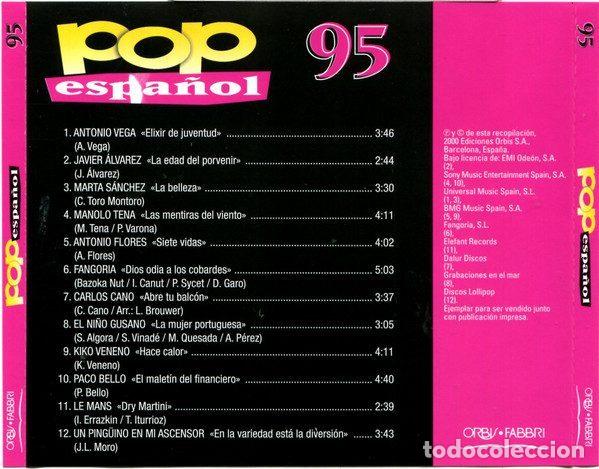 CDs de m&uacute;sica: Various &ndash; Pop Espa&ntilde;ol 95 (CD, Orbis POP-29) - Foto 3
