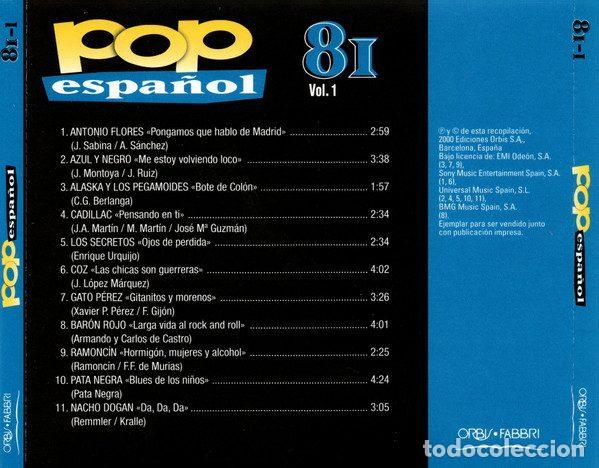CDs de m&uacute;sica: Various &ndash; Pop Espa&ntilde;ol 81 (Vol.1) (CD, Orbis POP-01/1) - Foto 3