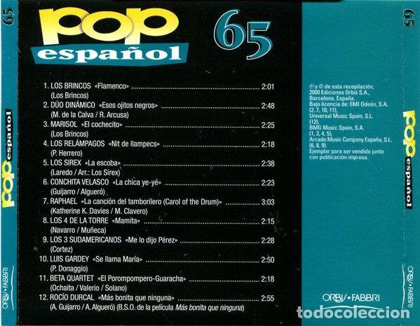 CDs de m&uacute;sica: Various &ndash; Pop Espa&ntilde;ol 65 (CD, Orbis POP-33) - Foto 3