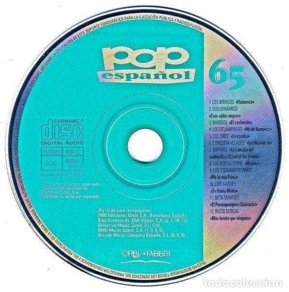 CDs de m&uacute;sica: Various &ndash; Pop Espa&ntilde;ol 65 (CD, Orbis POP-33) - Foto 4