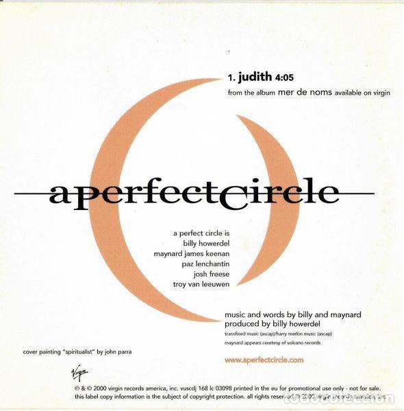 CDs de m&uacute;sica: A Perfect Circle &ndash; Judith (CD, Virgin vuscdj 168) - Foto 2