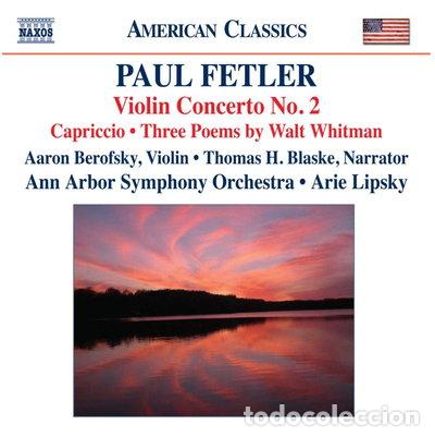 CDs de m&uacute;sica: Violin Concerto No. 2 / Capriccio / Three Poems by Walt Whitman- 0636943960622