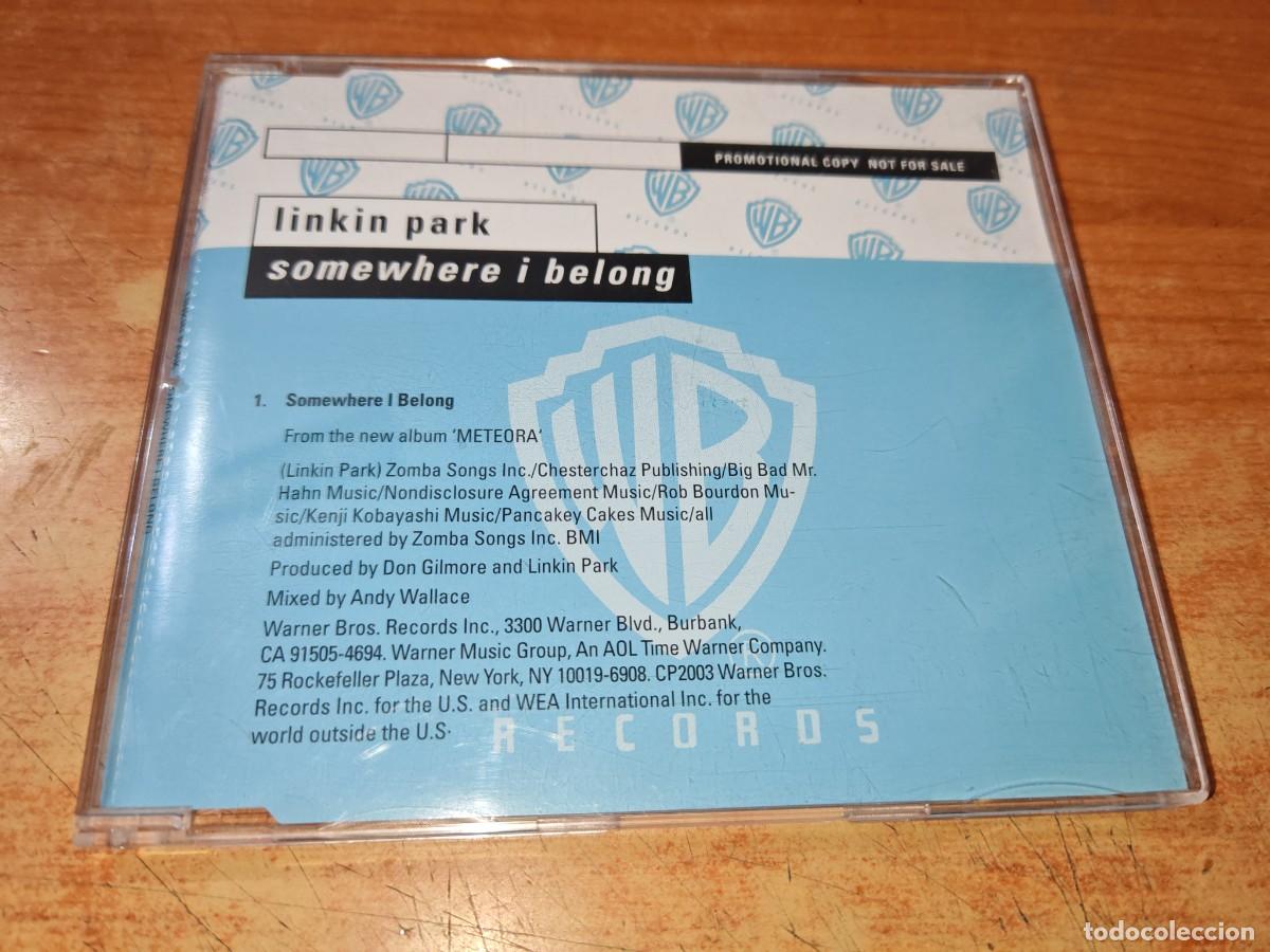 CDs de m&uacute;sica: LINKIN PARK Somewhere i belong CD SINGLE PROMO EU PORTADA DE PLASTICO CONTIENE 1 TEMA