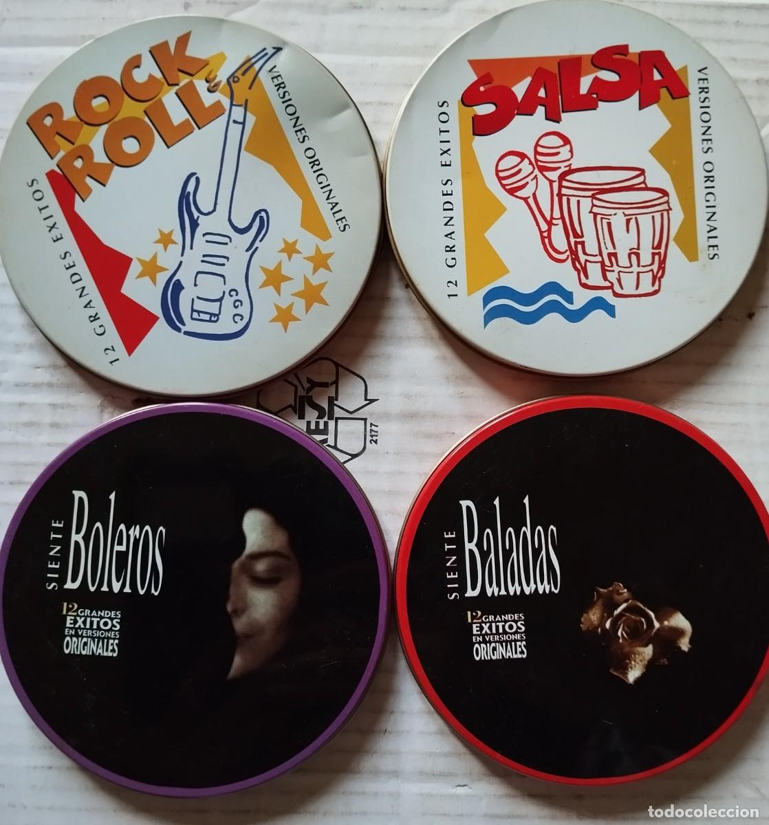 CD di Musica: 4 CD&acute;S EN LATA DE COLECCI&Oacute;N BALADAS-BOLEROS-ROCK&ROLL-SALSA,VERSIONES ORIGINALES 1996 FOTOS